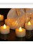 Ledli Mum Tealight Işıklı Dumansız Alevli Sarı Pilli LED Mum 1 Adet Pil Dahil 3