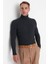 Erkek Slim Fit Dar Kesim Yumuşak Dokulu Tüylenmeyen Tam Balıkçı Yaka Triko Kazak 4