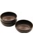 3 Parça - Naturel Plastik Çerezlik - Çap - 10 cm - Derinlik - 3 cm 1