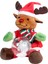 Yılbaşı Kar Küreli Pilli Peluş Ren Geyiği - 29 cm 3