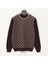 Erkek Uzun Kol Ince Sweatshirt - 180875 - Kahverengi Melanj 1
