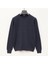 Erkek Şardonsuz Uzun Kol Ince Bisiklet Yaka Sweatshirt - 180909 - Koyu Indigo Melanj 1