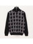 Erkek Uzun Kol Ince Fermuarlı Yaka Sweatshirt - 180655 - Lacivert 1