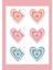 Kuşe Sticker Paketleme & Kargo Etiketi (4X4CM) 48 Adet - Kalp - 1