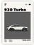 Porsche 930 Turbo Ahşap Poster 20X29 cm 1