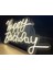 Neon LED Tabela Dekoratif Aydınlatma -Happy Birthday, 90X70CM- 3