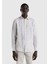 Erkek Açık Gri Oversize Fit Dokuma Gabardin Kumaş Gömlek 1