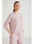 Yumuşak Dokulu Kapri Kol Kadın Pijama Takım 2623 2