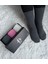 Gri, Pembe, Antrasit Uzun Kadın Kutulu 3'lü Yünlü Kışlık Soket Çorap 6