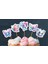 15ADET Sevimli Kelebek Tema Iyiki Doğdun Cupcake Doğum Günü Süsü Pasta Kürdanı 6-7cm Cupcake Pasta 1