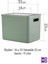 Storage Box Mix 3 Adet 17 Litre Düzenleyici Kapaklı Kutu, Dekoratif Saklama Kutusu, Organizer 3