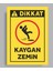 Dikkat Kaygan Zemin Tabela Levhası 24 x 34 cm Pvc Polikarbon 1