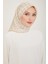 % 100 Twill Ipek Eşarp 4006-06 Krem 1