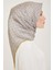 % 100 Twill Ipek Eşarp 4006-50 Gri 3