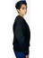 Ağlayan Shark Siyah Sıfır Yaka Tasarım Oversize Sweatshirt 3