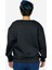 Ağlayan Shark Siyah Sıfır Yaka Tasarım Oversize Sweatshirt 5