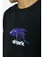 Ağlayan Shark Siyah Sıfır Yaka Tasarım Oversize Sweatshirt 2