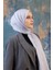 Fall Winter Ipeksi Jakar Şal Gümüş 9018-09 2