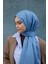 Fall Winter İpeksi Jakar Şal İndigo Mavi 9019-14 2