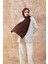 Fall Winter İpeksi Jakar Şal Kahverengi 9020-08 2