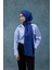 Fall Winter İpeksi Jakar Şal Mavi 9019-05 2