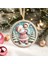 Yılbaşı Çam Ağacı Süsü - 3D Tasarımlı Uv Baskılı - Noel Baba ve Çocuklu 1