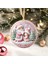 Yılbaşı Çam Ağacı Süsü - 3D Tasarımlı Uv Baskılı - Noel Baba ve Çocuklu 1
