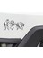 Çılgın Aile Sticker Yapıştırma 20 cm Siyah Renk Etiket 1
