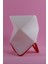 Orıgamı Dekoratif Abajur (13 x 13 x 19 cm ) - Kırmızı 1