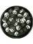 90 Adet 10 mm Polimer Kil Fimo Boncuk Takı Bileklik + 5 Metre Lastikli Misina Hediye - Yin Yang 3