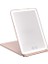 Pembe LED Dokunmatik Ekran Makyaj Aynası Katlanır Ayna Işıklı Makyaj Aynası 3 Renk Işık Modları USB Şarj Edilebilir Kozmetik Ayna Araçları (Yurt Dışından) 1