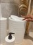 Banyo Seti 5'li Beyaz Çöp Kovası Wc Fırçalık Sıvı Sabunluk Katı Sabunluk 2
