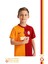 Orijinal Lisanslı 23-24 Parçalı Sarı Kırmızı Çocuk Forma Aslan Baskılı Hediyelik Ahşap Kutulu 2
