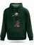 Kayada Oturan Astronot Tasarım Kapşonlu Sweatshirt 1