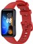 Huawei Band 8 Uyumlu Klasik Kordon Zore - Kırmızı 1