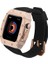 ​​​watch 7 45MM Uyumlu Krd-65 Kordon Zore - Siyah-Rose Gold 1