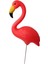 Süsü Kuş Heykeli Figürin Açık Koridor Flamingo Kazığı Kırmızı 29.5X23CM 36CM (Yurt Dışından) 3