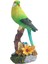 Reçine Heykelcik Kuş Heykel Dekorasyon Plaj Papağan Heykeli Yeşil (Yurt Dışından) 4