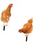 2x Tavuk Hayvan Heykeli Kazığı Avlu Bahçe Çim Için Tavuk Heykeli (Yurt Dışından) 5
