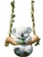 Salıncak Hayvan Bahçe Heykeli Süsü Sevimli Figür Açık Kapalı Balkon 10X6.5X9 cm Koala (Yurt Dışından) 5