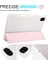 Honor Pad 8 Için Üç Katlı Stand Tablet Kılıfı Kalem Tutuculu Pu Deri Şeffaf Tpu Arka Kapak, Otomatik Uyandırma/uyku-Pembe (Yurt Dışından) 3