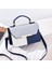 Yeni Basit Moda Kontrast Renk Crossbody Omuz El Çantası (Yurt Dışından) 1