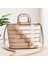 Yeni Moda Dokuma Mesh Büyük Kapasiteli Tek Omuz Crossbody Çanta (Yurt Dışından) 1