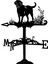 Metalweathervane Silhouette Vintage Gülü Çit Çiftlik Dış (Yurt Dışından) 1