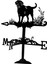 Metalweathervane Silhouette Vintage Gülü Çit Çiftlik Dış (Yurt Dışından) 3