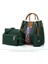Kadın Çantaları ve Omuz Çantaları Bayanlar Için Büyük Tote Çanta Crossbody Debriyaj Setleri 4 Parça Hobo Üst Saplı Çanta Omuz ve Çanta Kadınlar Için Debriyaj Hediyeleri-Yeşil (Yurt Dışından) 1
