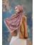 Şal Desen Vual Şal Toz Pembe Vual Ipek Şal - 9801-08 4