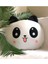 Panda Figürlü Kalp Yanaklı Sevimli Dekoratif Peluş Yastık 1