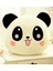 Panda Figürlü Kalp Yanaklı Sevimli Peluş Yastık Minnoş Yavru Panda Dizaynlı Dekoratif Yastık 2