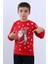 Çocuk Yılbaşı Sweat Noel Baba ve Kar Tanesi Baskılı Ribanalı E15 2